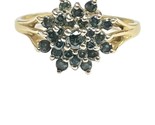 .65 Unisex Cluster ring 14kt Yellow Gold 407996 - £159.93 GBP