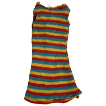 Vintage 1960s Mod Era Barbie Clone Striped Knit Sleeveless Sweater Dress... - £22.41 GBP