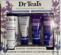 Dr. Teal’s 4PC Lavender &amp; Melatonin Soothing Sleep Moisturizing Body Lotion Set - £19.38 GBP