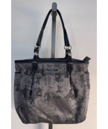 Coach Signature Horse Carriage East West Gallery Gray Tote Handbag F1656... - €33,74 EUR