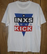 INXS Concert Tour Shirt Vintage 1988 Kick Tour Single Stitched Size Medi... - £118.02 GBP