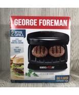 George Foreman GR10B 2-Serving Classic Plate Electric Grill Black - $492.05 MXN