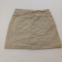 Columbia AL5115 Women's Tan/Khaki Cotton Blend Skirt Pockets Size 10 Waist 32" image 2