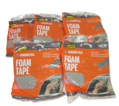 Lot Of 5 MD Foam Window Seal Tape Large Gaps Gray 10Ft Sealed - 3/8&quot;x3/4... - £13.99 GBP