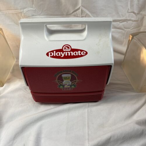Igloo Playmate Cooler Tour Of Beers 2013 Red White Made in USA - $22.50