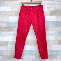 Joes Jeans Cheetah Print Highwater Ankle Skinny Red Animal Mid Rise Wome... - $29.69