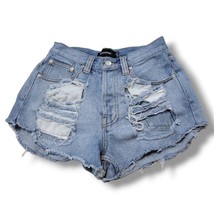 Minkpink Shorts Size Small W26&quot;xL2.5&quot; Destroyed Distressed Denim Shorts ... - £23.29 GBP