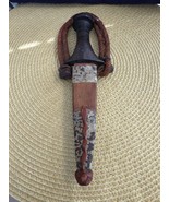 Sudanese Arm Dagger with Snake Skin sheath and Hardwood handle - $78.21