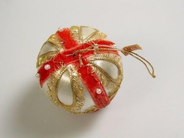 Satin Christmas Ornament Japan Vintage  - £9.87 GBP
