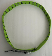 Green Premium Double Row Grommet Belt 2 Hole Canvas Web Stud - £7.79 GBP