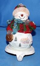 Snowman Stocking Hanger for Mantel Hearth heavy metal bottom Christmas r... - $13.44