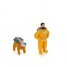Capt. Haddock and Snowy set of 2 plastic Lunar astronauts figurines New - $19.99