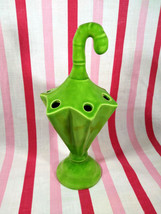 Kitschy Vintage MoD Green Ceramic Umbrella Stand Desktop Pen &amp; Pencil Ho... - $12.00