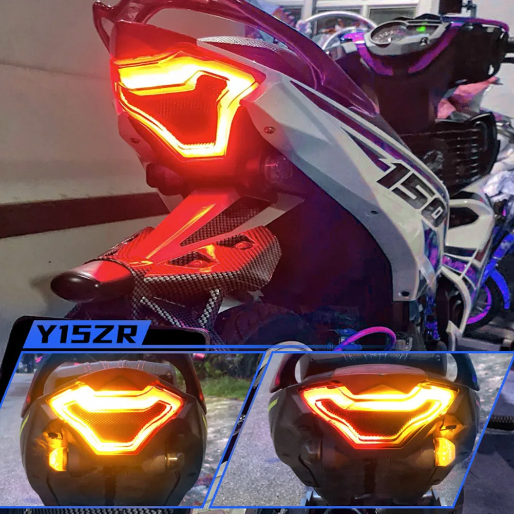 LED Rear Brake Light Super Bright Modified LED Tail Light Motorcycle Tai... - $31.99