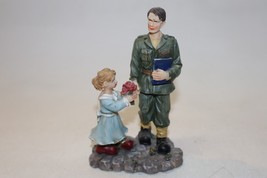 K&#39;s Collection Heroes Helping People Soldier &amp; Girl 6&quot; Figurine Hand Pai... - £5.45 GBP