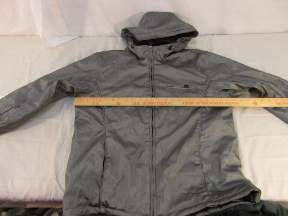 Adult Men&#39;s Vintage Ferrar Silver Gray Full Zip Heavy Duty Coat Warm 31771 - $9.20