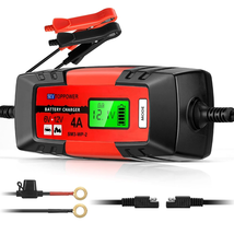 Battery Charger 6V/12V 4A Smart Battery Maintainer, with LCD Display,Fully Autom - £22.32 GBP