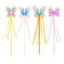 12-Packs Princess Fairy Butterfly Wands, Ballerina Birthday Party Favors - £26.37 GBP