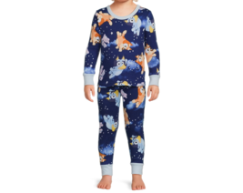 Bluey Boy&#39;s Snug Fit Pajamas Long Sleeve Sleep Set Multicolor Size 12M - £17.12 GBP
