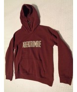 Abercrombie kids size 13/14 pullover hoodie burgundy - £10.88 GBP