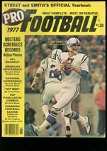 STREET-SMITH PRO-FOOTBALL YEARBOOK &#39;77 BERT JONES COLTS VG/FN - $54.32
