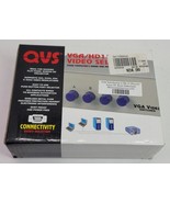 VTG QVS CA298-4P VGA HD15 4 Port Manual Video Switcher Gray New in Box - $26.39 CAD