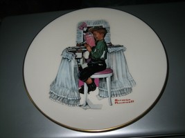Danbury Mint Norman Rockwell "Dear Diary" Limited Edition Gorham Collector Plate - £13.46 GBP