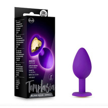 Blush Temptasia Bling Anal Plug with Heart-Shaped Gem Base Small Purple - £17.54 GBP