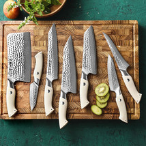 HEZHEN 7PC Chef Knife 67 Layers Damascus Steel Kitchen Knife Set - £217.20 GBP+