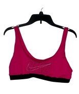 Nike Women&#39;s Bikini Top Swimwear Swoosh Multi Logo Scoop Neck Medium NWT - $17.86