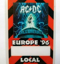 AC/DC Vintage Backstage Pass Ballbreaker Laminated Hard Rock Music 1996 - £14.19 GBP