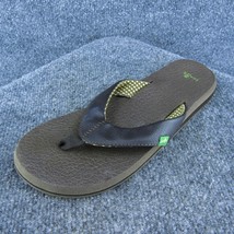 Sanuk  Women Flip Flop Sandal Shoes Brown Synthetic Size 9 Medium - $19.80