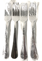4 Pfaltzgraff Everyday SIMPLICITY Stainless Steel  Dinner Forks NEW - £19.41 GBP