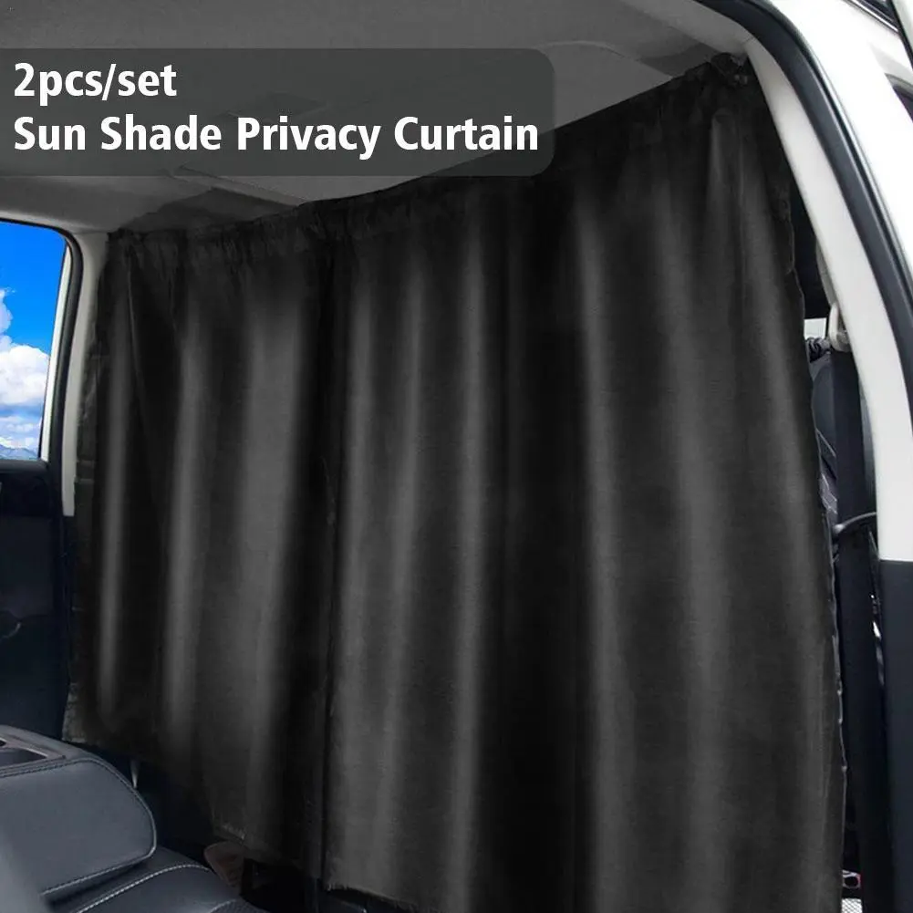 2pcs/set Sun Shade Privacy Curtain Taxi Car Isolation Curtain Partition - £11.21 GBP