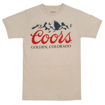 Coors Banquet Golden Colorado Rockies Mountain Range T-Shirt Grey - $31.98+