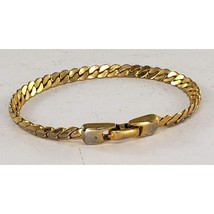 Vintage Napier Gold Toned Chain Bracelet Costume Jewelry - £10.24 GBP