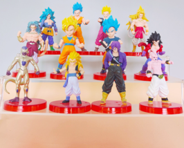 12pcs Set Collection Toy Dragon Ball Z Super Saiyan Son Goku Vetega Gotenks 2024 - $16.48