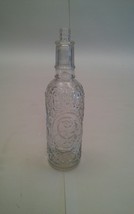 001B Vintage Avon Bottle Clear 1979 Embossed - $5.99
