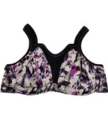 Panache Sports Bra Women&#39;s 40DD Racerback Pink/Purple Abstract Print - $39.21 CAD