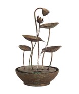 Lotus Leaf Fountain 19.5&quot;H Iron - $173.13