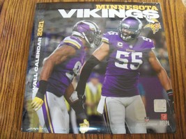 Minnesota Vikings 2021 Wall Calendar 12&quot; x 12&quot; NFL Kirk Cousins - NOT 2024-2025 - £14.69 GBP