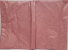 Vinyl Tablecloth w/soft Flannel back, 60&quot; ROUND (4-6 people) PINK &amp; WHITE #1, SL - £11.93 GBP