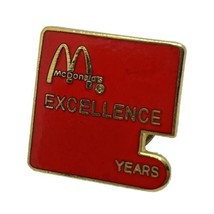McDonald’s Service Excellence Employee Crew Enamel Lapel Hat Pin - £4.77 GBP