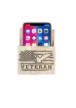 Cell Phone Holder Wall-Mounted Cell Phone Holder Cell Phone Storage Veteran - $11.99