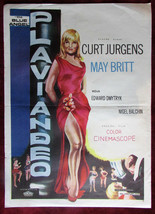 1959 Original Movie Poster The Blue Angel Curd Jürgens May Britt Edward Dmytryk - £36.05 GBP