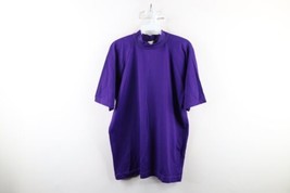 Vtg 50s General Athletic Products Mens Large Blank Mock Neck Knit T-Shirt USA - £54.27 GBP