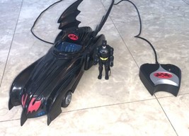 Hasbro Batmobile 15 Inch Remote Control Vtg 1997 &amp; 3.75 Inch Figure VIDEO - $31.47