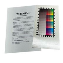 Wordstar Atlanta Tech Center 1992 Color Calibration Image Card Vintage - £6.91 GBP