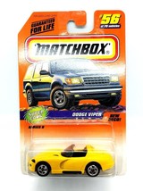 Dodge Viper Yellow 1997 Matchbox Super Cars 1:64 Diecast Car - $8.90