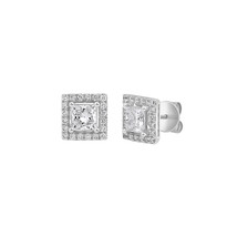 Dewberry 2.50 Ct Princess Cut Lab Grown Diamond Earring 14K White Gold for Women - £1,291.51 GBP